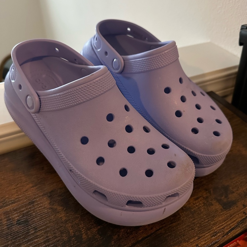 Purple Platform Crocs - image 1